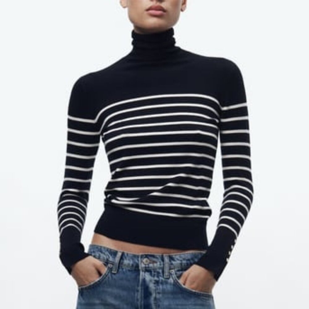 NWT Zara striped sweater Size S